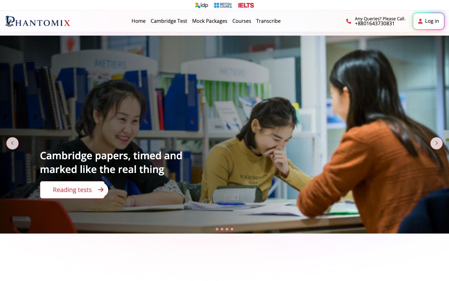 Phantomix — IELTS Practice & Mock Tests
