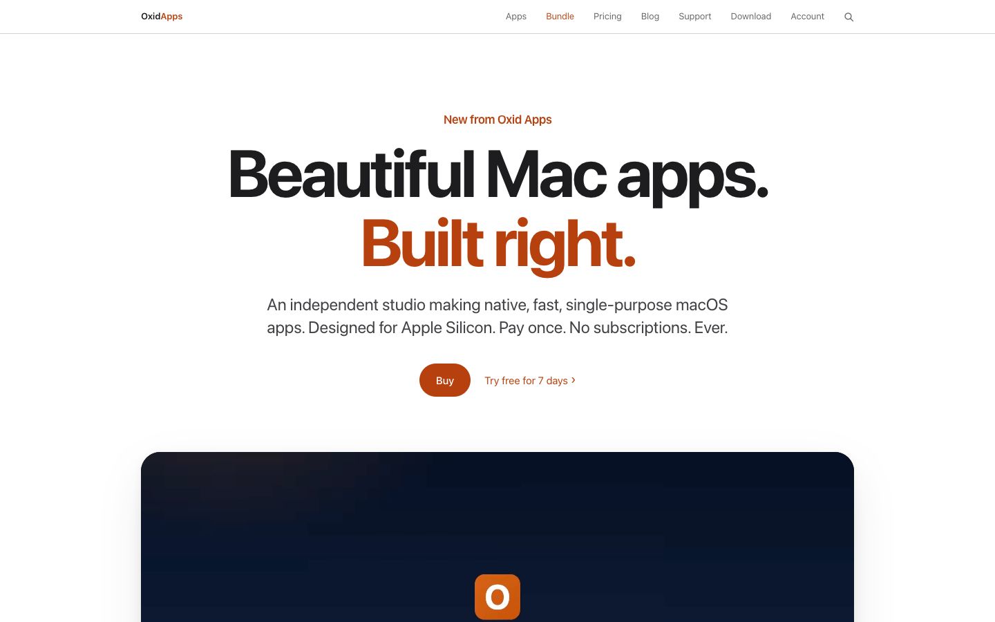 Oxid Apps: beautiful native Mac apps, built right